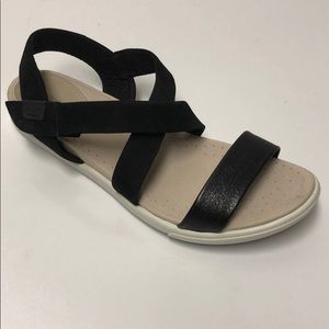 Donated - Ecco Damara Sandal Black Leather New 10-10.5 Eu 41 NIB